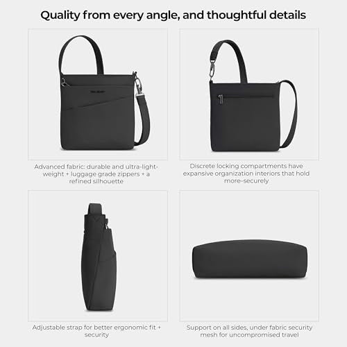 Travelon Anti-Theft Roam Small Crossbody - color: Black