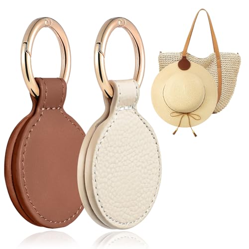 Niveaya Magnetic Hat Clip for Travel on Bag - 2 Pcs, Strong Magnet Hook - color: Brown&beige