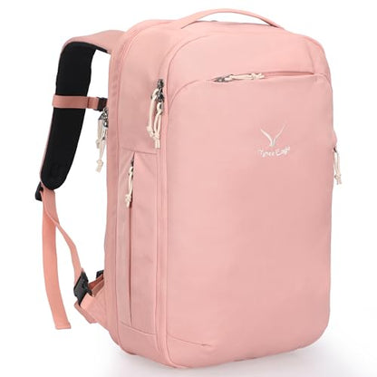 Hynes Eagle Travel Backpack TSA Personal Item Bag Flight Approved Pink - color: Pink