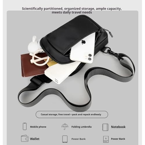 Mini Sling Bag for Men & Women,Waterproof Crossbody Bag(Dark Blue) - color: Dark Blue