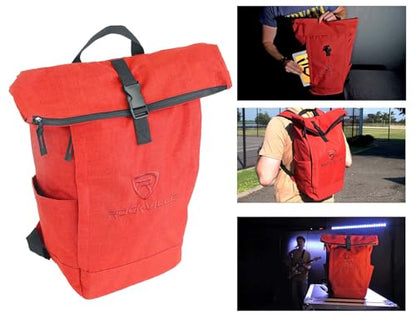 Rockville RPAK Burned Red Durable Backpack Bag with Padded Laptop Pocket - color: Red