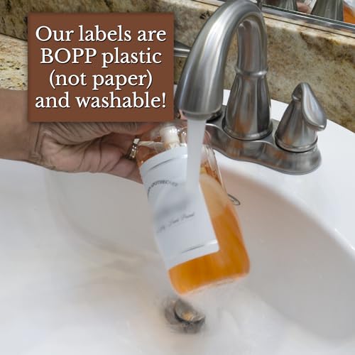 Refillable Clear PET Plastic 16 oz Face Wash Bottle with Oil Rubbed Bronze Pump Dispenser - Chrome Accent Waterproof Labeled Bottle - color: Orbronze Pump