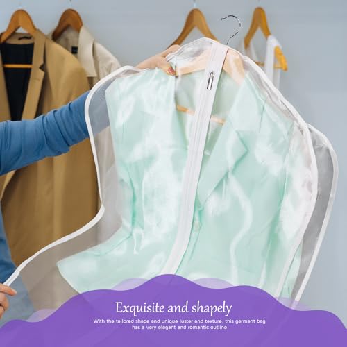Zilink Dress Bags for Gowns Long Dust Cover for Hanging Clothes 60 in 2Pack - size: 60"-2pack