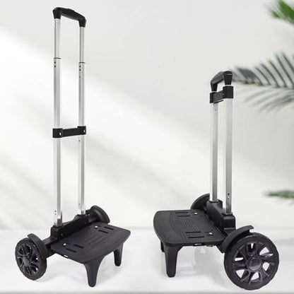 Backpack Trolley, Rolling Cart with Large Solid Tank Wheels, Luggage Cart - size: Large Tank Wheels without Edge-Guard Base