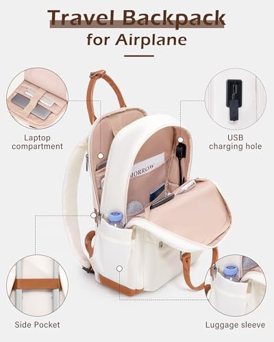 LONG VACATION Luggage Sets, 3 Piece, 20 Inch Carry On Hardshell Suitcase - color: BEIGE-BROWN, size: 3-Piece Set (20-Inch BP/TB)