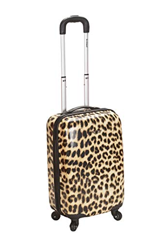 Rockland Safari Hardside Spinner Wheel Luggage, Carry-on 20", Leopard - color: Leopard, size: 20 Inch