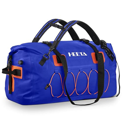 HEETA Waterproof Duffel Bag Travel Motorcycle Dry Bag Backpack 60L/80L/110L - color: Navy Blue, size: 80L