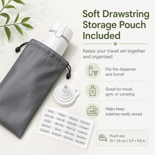 4 in 1 Travel Dispenser Bottle, Green - color: Green