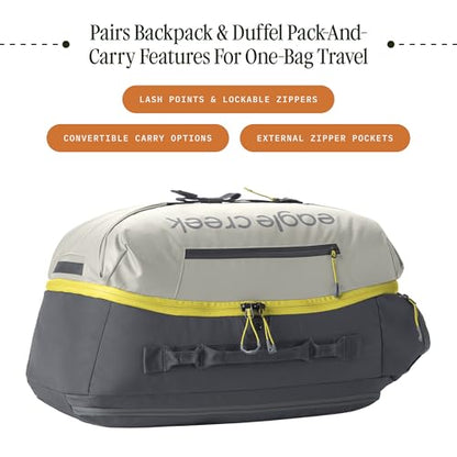 eagle creek Tour Travel Pack 55L – Lightweight Backpack with Expandable Storage, Laptop Compartment - Has Travel-Ready Features for Global Adventures - Storm Grey - color: Grey
