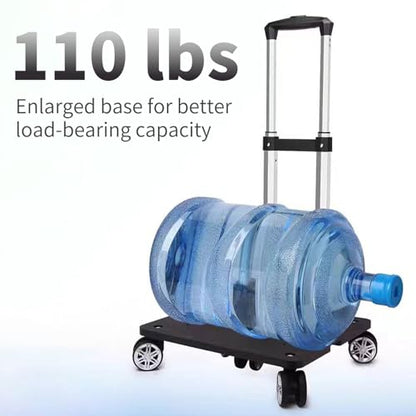 Backpack Trolley with 5 Swivel Wheels, Large Base Folding Luggage Cart - size: 5 Wheels with Larger Base