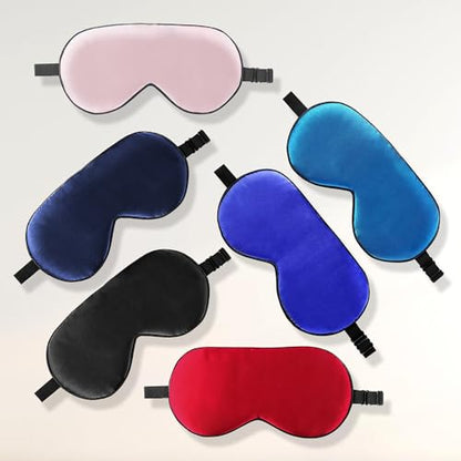 ZIMASILK Adjustable 100% Mulberry Silk Sleep Mask - color: 1 Pack - Methyl Blue