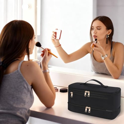 Travel Carrying for Shark Flex Style, Double Layer Hair Dryer Case - color: Black