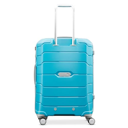 Samsonite Freeform Large Checked Luggage with Dual 360° Spinner Wheels - TSA Lock, Airline-Approved - Lightweight Durable Polypropylene Expandable Hardshell - Ocean Blue - color: Ocean Blue, size: Checked-Large Spinner