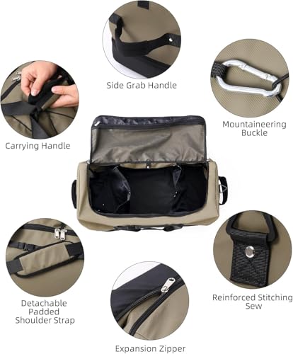 Rolling Duffle Bag with Wheels,110L/140L Expandable Soft-Sided Foldable Duffle Bag with 2 Rubber Wheels,Packable 32” Rolling Carry-On with Pockets & Compartments (Green) - color: Green