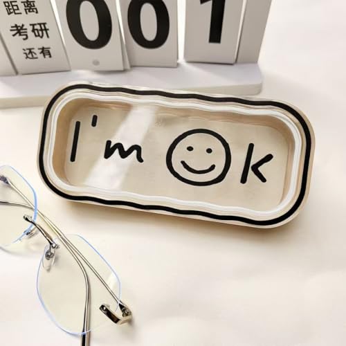 Cute Cat Hard Shell Glasses Case,Stocking Stuffers for Teengirls - color: Case - Smiley Face