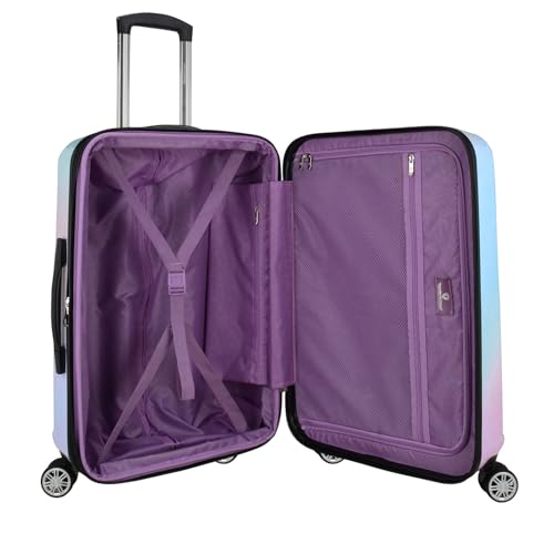 Traveler's Choice Women's Ruma II Expandable Luggage with Spinner Wheels, Pixie Pastel, 25" Medium - color: Pixie Pastel, size: 25 in