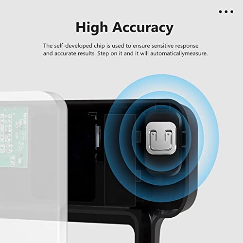 NUTRI FIT Digital Bathroom Scale for Body Weight 0.1lb with 2 AAA Batteries | 0.1lb Precision, 330lb Capacity, Backlit LCD Screen, Bath Scale for Accurate Weight Watching, Elderly Safe Home Use, Black - color: Cool Black