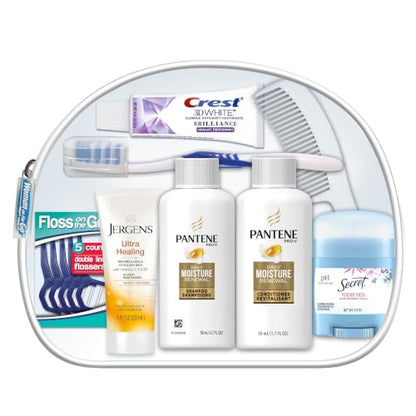 Convenience Kits International Women's 10-Piece Travel Hygiene Kit for Hotels, Shelters, Disaster Relief, Bulk (Pack of 6) - size: 6 Kits