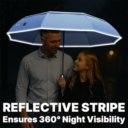 Royal Walk Compact Travel Umbrella for Rain, Windproof, Small & Portable - color: Slate Blue