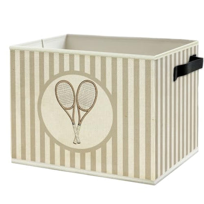 Tennis Sports Nursery Storage Bin Basket with Handles - color: Color33