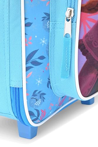 Fast Forward Frozen Girls Luggage 16" Soft Side Wheeled Pilot Case- Rolling Suitcase 16x12x5 - color: Frozen 16"