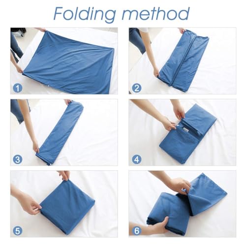 Sleeping Bag Liner, Camping Travel Home Bed Sheet Compact Sacks - color: Blue, size: 45.3 * 82.7"