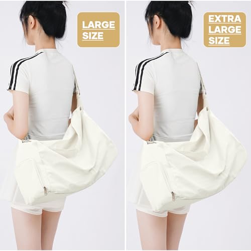 남성용 여행용 더플 백, A-베이지, 라지, 대형 체육관 가방 - color: A-베이지, size: 라지