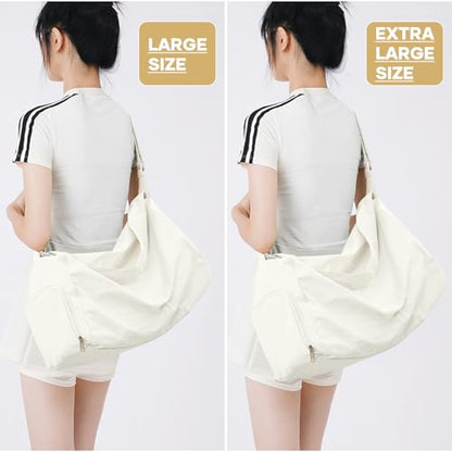 남성용 여행용 더플 백, A-베이지, 라지, 대형 체육관 가방 - color: A-베이지, size: 라지