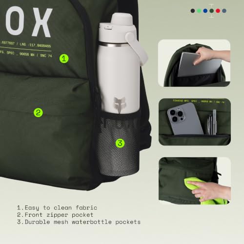 Fox Racing Clean Up Backpack Dark Sage Green - color: Dark Sage Green