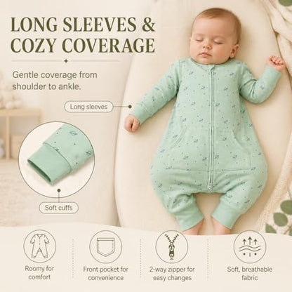 Toddler Sleep Sack with Feet, Long Sleeve, 2-3T, 1-Pack - color: Space, size: 2-3T