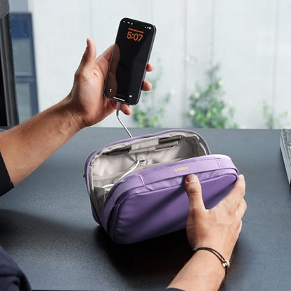 Orbitkey 2-in-1 Tech Accessory Pouch - Lilac - color: Lilac