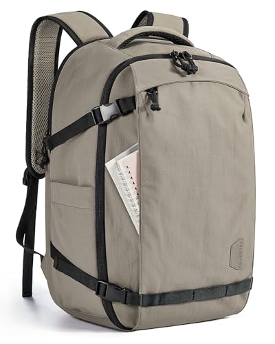 BAGSMART Travel Backpack for Women, 15.6 Inch Carry On Bag, Brown - color: Brown, size: 15.6 Inch