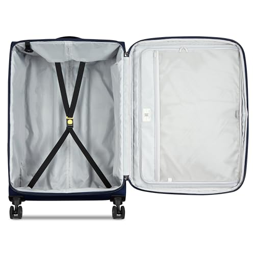 DELSEY PARIS Cruise 3.0, 28 Inch Checked Softside Luggage, Deep Sea Navy - color: Deep Sea Navy, size: Checked-Large 28 Inch