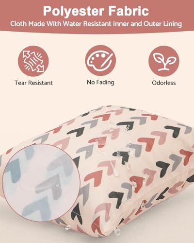 ALVABABY 3 Pack Wet Dry Bags for Cloth Diapers, Swimsuits & Gym Clothes, Waterproof Reusable Baby Diaper Bag with 2-Zippered Compartments, Hanging Strap, Machine Washable, Small/Medium/Large for Dayca - color: Colorful grid