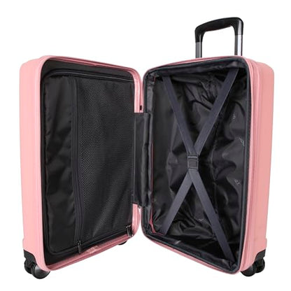 TRIPS EON 20-Inch Carry-On Lightweight Durable Hardside 8-Wheel Spinner Cabin Size Luggage, Ash Rose - color: Ash Rose, size: CARRY ON