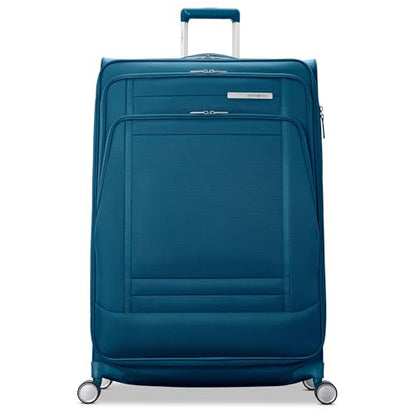 Samsonite UpLIFT Lightweight Large Checked Softside Luggage with Spinner Wheels - Expandable - Airline-Approved, Polyester Soft Suitcase for Ultra Light Travel - Cerulean Blue - color: Cerulean Blue, size: Large Checked