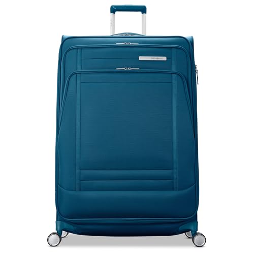 Samsonite UpLIFT Lightweight Large Checked Softside Luggage with Spinner Wheels - Expandable - Airline-Approved, Polyester Soft Suitcase for Ultra Light Travel - Cerulean Blue - color: Cerulean Blue, size: Large Checked