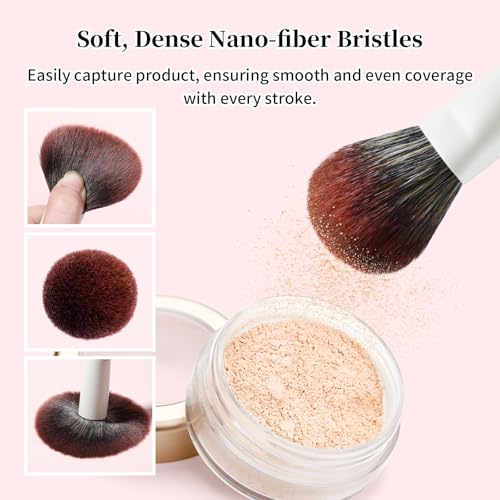 EIGSHOW Makeup Brushes, 18Pcs Professional Make Up Brush Set with Lables, For Foundation, Blush, Contour, Eyeshadow, Eyeliner, Cruelty-Free Vegan (MUA PRO) - color: Beige