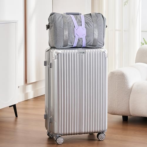 Travelkin Luggage Straps Bag Bungee for Suitcase Add a Bag TSA Approved - color: Lilac