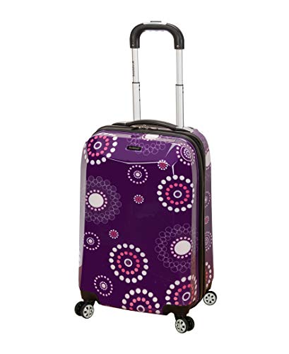 Rockland Vision Hardside Spinner Wheel Luggage, Carry-On 20", Purple Pearl - color: Purple Pearl, size: Carry-on 20"