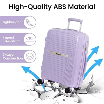 20 Inch Carry-On Luggage,Hardshell Suitcases w/TSA LOCK - color: Lavender, size: Carry-On 20-Inch