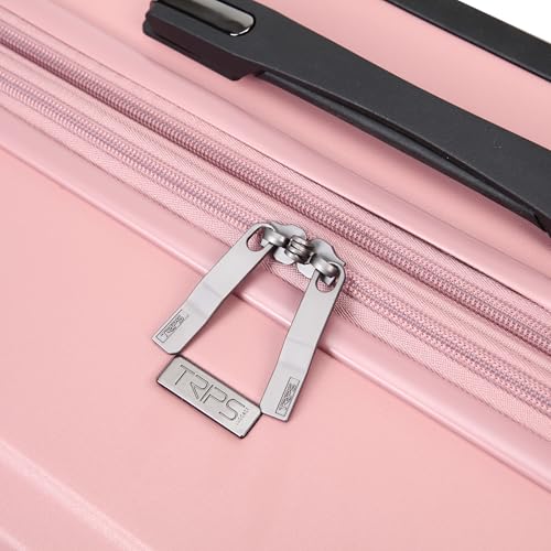 TRIPS EON 28-Inch Lightweight Durable Hardside 8-Wheel Spinner Checked Suitcase Size Luggage, Ash Rose - color: Ash Rose, size: LARGE CHECKED