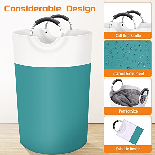 BlissTotes 115L Laundry Basket, Freestanding Collapsible Hamper, Green - color: Green, size: 115L