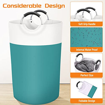 BlissTotes 115L Laundry Basket, Freestanding Collapsible Hamper, Green - color: Green, size: 115L