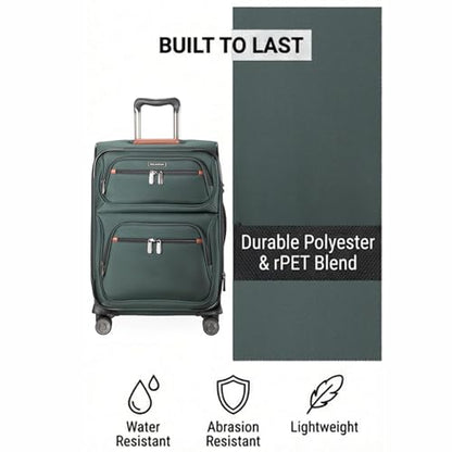 Ricardo Beverly Hills Montecito 3.0 Softside Luggage Collection Expandable Suitcases with Wheels and TSA Lock, 29" Large Check-In (Hunter Green, 29-inch Large Check-in) - color: Hunter Green, size: 29-inch Large Check-in