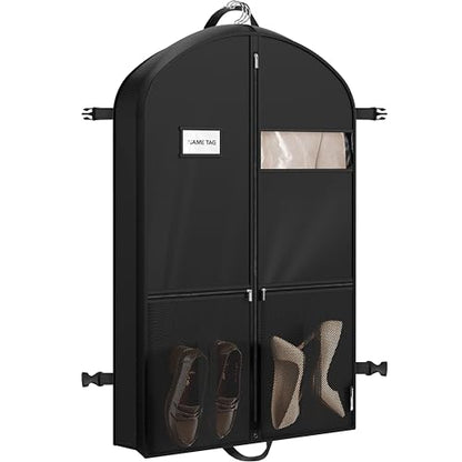 Simple Houseware 43" Travel Garment Bag with Pockets, Heavy Duty Suit Bag - size: 43-Inch Long w/ Pocket, Single