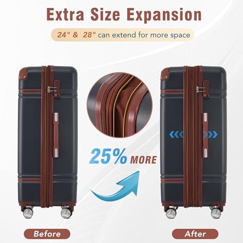 Carry on Luggage with Wheels 4 Piece Hardshell Suitcase Set Spinner,A2 - color: A2