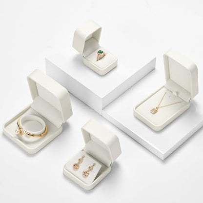 Oirlv Creamy White Pendant Necklace Box - color: Creamy-white, size: Necklace Box