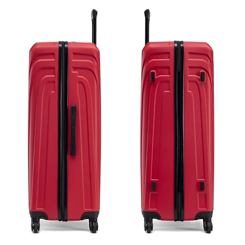 InUSA VASTY Luggage with Spinner Wheels | Durable Lightweight Hardshell Suitcase, Travel Sets with Handle and Trolley | (20in, 24in, 28in, 32in) 4 Pieces Luggage Set | Red - color: Red, size: 4-Piece Set (20, 24, 28, 32 Inch)