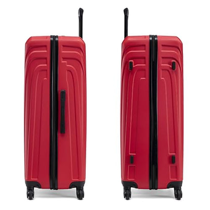 InUSA VASTY Luggage with Spinner Wheels | Durable Lightweight Hardshell Suitcase, Travel Sets with Handle and Trolley | (20in, 24in, 28in, 32in) 4 Pieces Luggage Set | Red - color: Red, size: 4-Piece Set (20, 24, 28, 32 Inch)